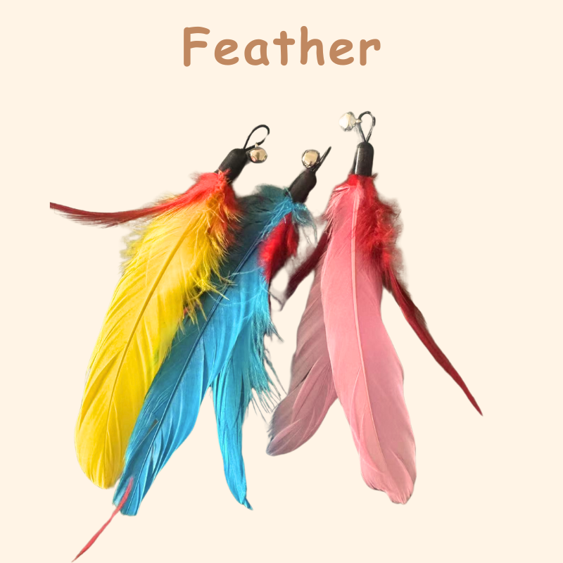 3 Packs Feather-Replacement(MeowMastery Toy)