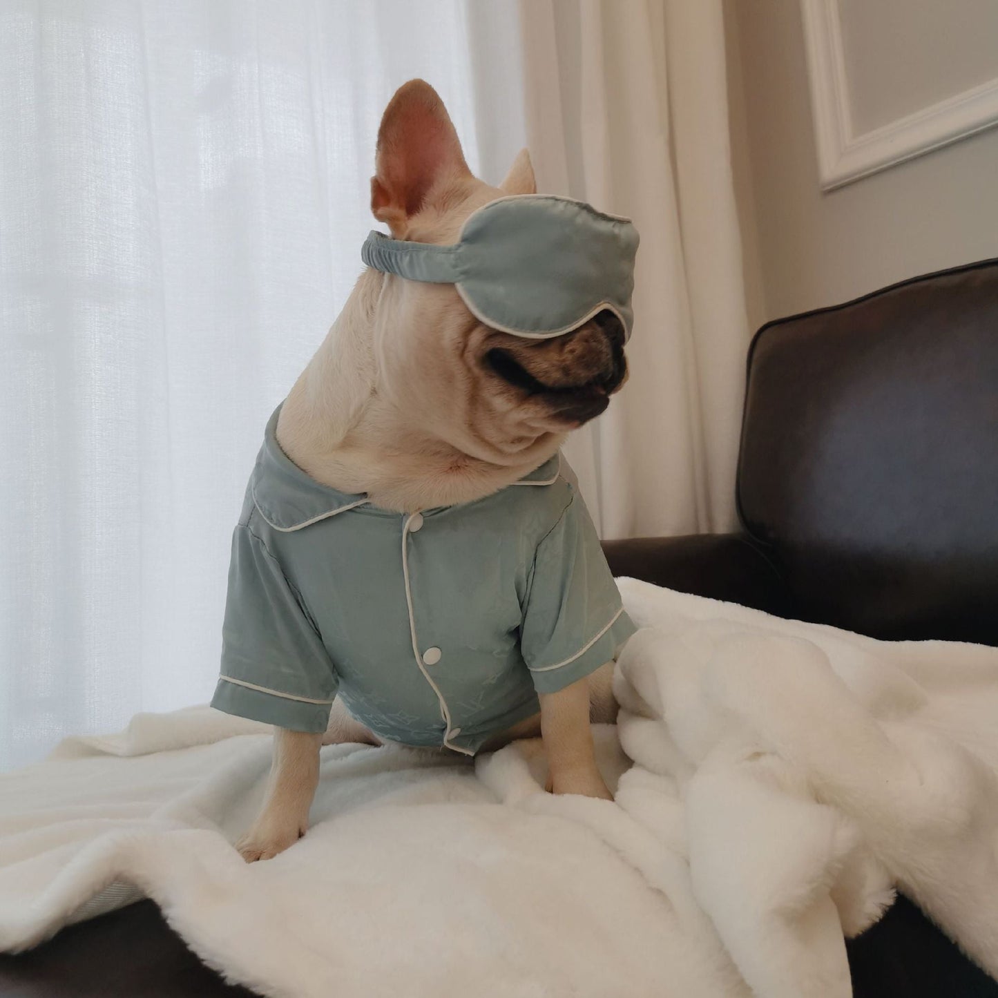 Fashion thin silk knockoff pajamas