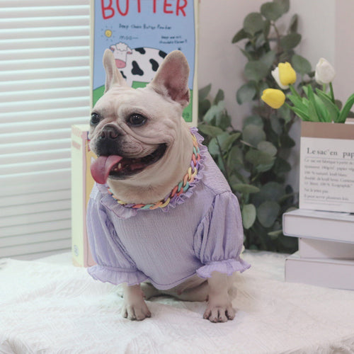 Light ice silk bubble sleeve princess suit