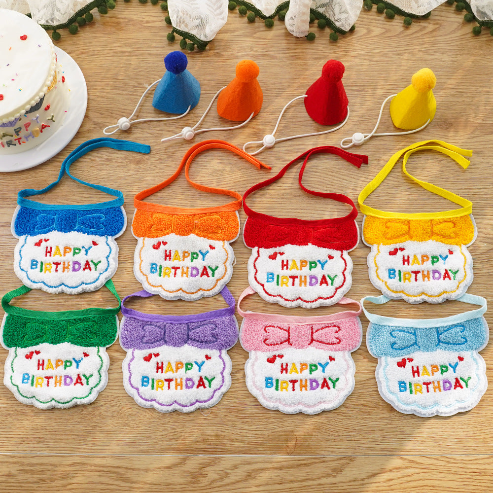 PawtyTime Pet Birthday Scarf Hat Set