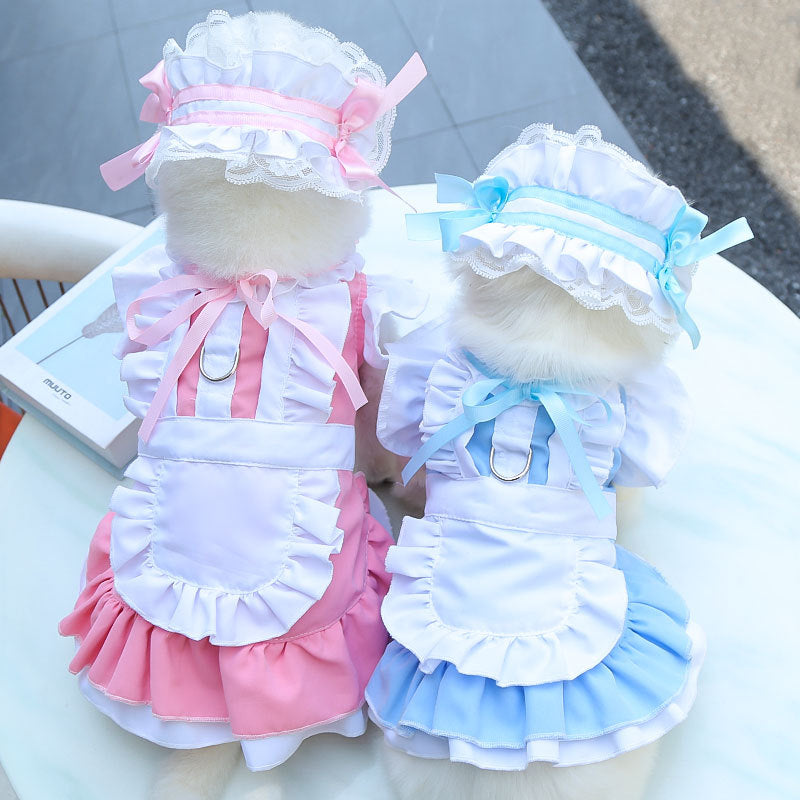 Maid style pet clothes