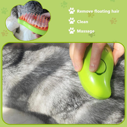2-in-1 Antistatic Spray Pet Brush