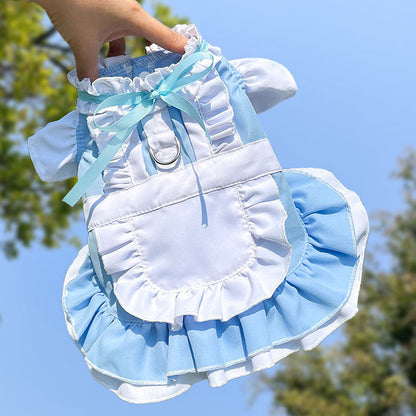 Maid style pet clothes