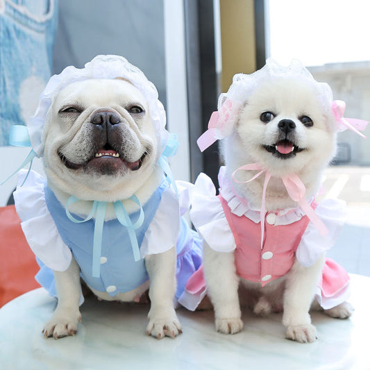 Maid style pet clothes
