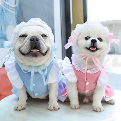 Maid style pet clothes