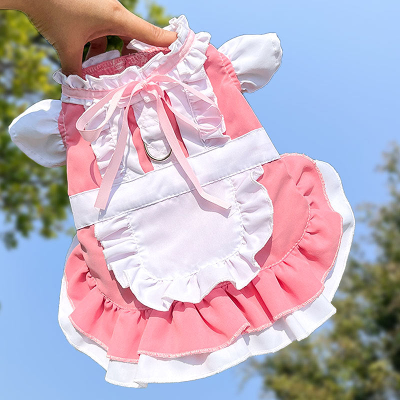 Maid style pet clothes